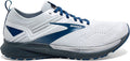 Men's Brooks Ricochet 3, White/Grey/Blue, 11 D Medium