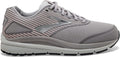Women's Brooks Addiction Walker Suede, Alloy/Oyster/Peach, 7 D Wide