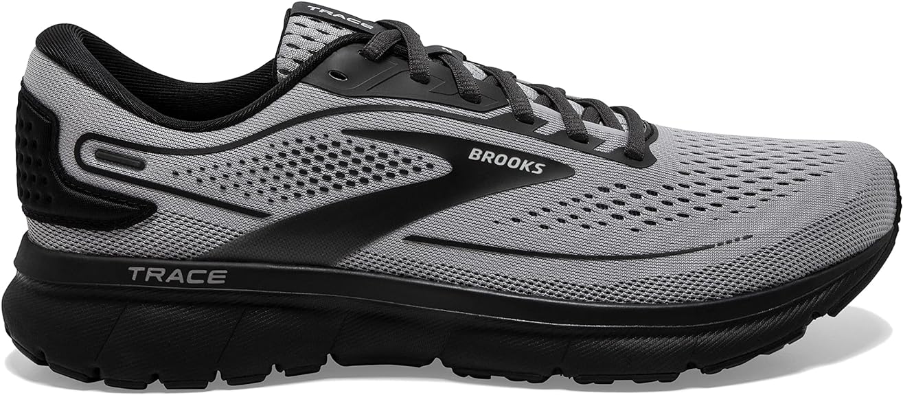 Men's Brooks Trace 2, Alloy/Black/Ebony, 11 2E Wide