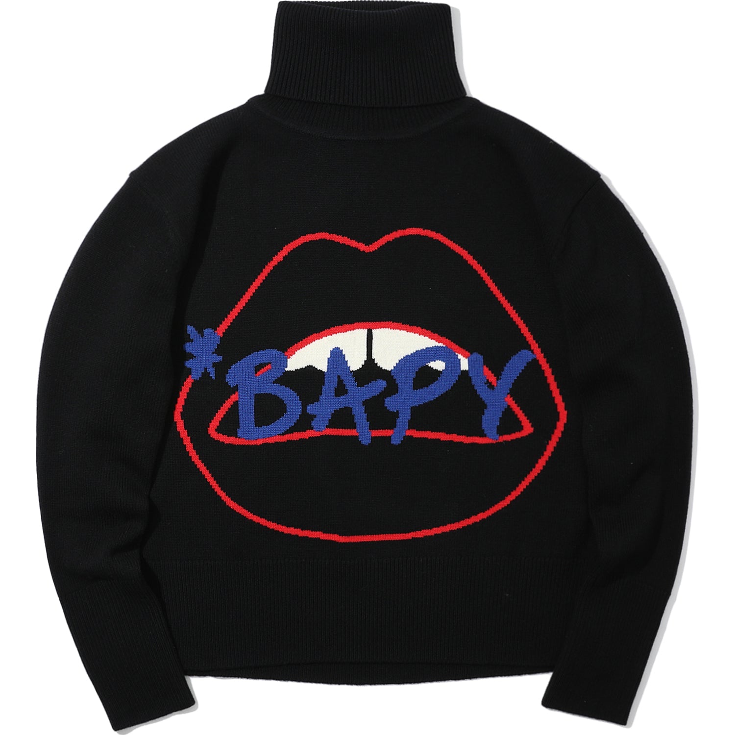 BAPY X MARKUS LUPFER TURTLENECK KNIT LIP LADIES