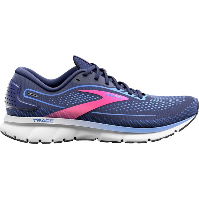 Women's Brooks Trace 2, Peacoat/Blue/Pink, 8 B Medium