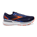 Men's Brooks Adrenaline GTS 23, Peacoat/Orange/Surf the Web, 9.5 D Medium