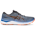 Men's Asics GEL-Cumulus 24, Black/Shocking Orange, 9.5 2E Wide
