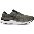 Men's Asics GEL-Cumulus 24, Olive Canvas/Black, 9.5 D Medium