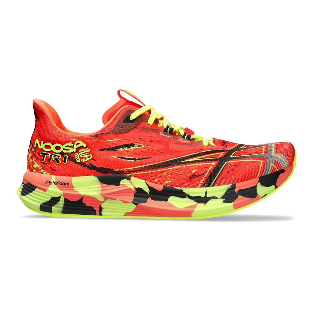 Men's Asics Noosa Tri 15, Sunrise Red/Black, 9.5 D Medium