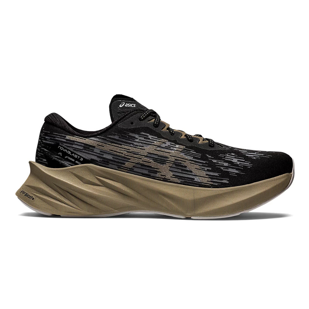 Men's Asics Novablast 3, Black/Mink, 9.5 D Medium