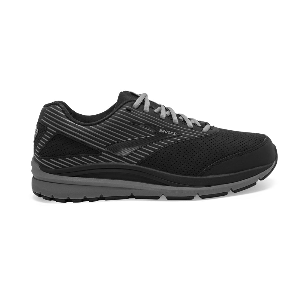 Men's Brooks Addiction Walker Suede, Black/Primer/Black, 14 D Medium