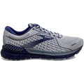 Men's Brooks Adrenaline GTS 21, Grey/Tradewinds/Deep Cobalt, 15 2E Wide