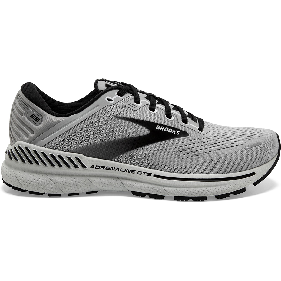 Men's Brooks Adrenaline GTS 22, Alloy/Grey/Black, 11 B Narrow