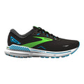 Men's Brooks Adrenaline GTS 23, Black/Hawaiian Ocean/Green, 13 B Narrow