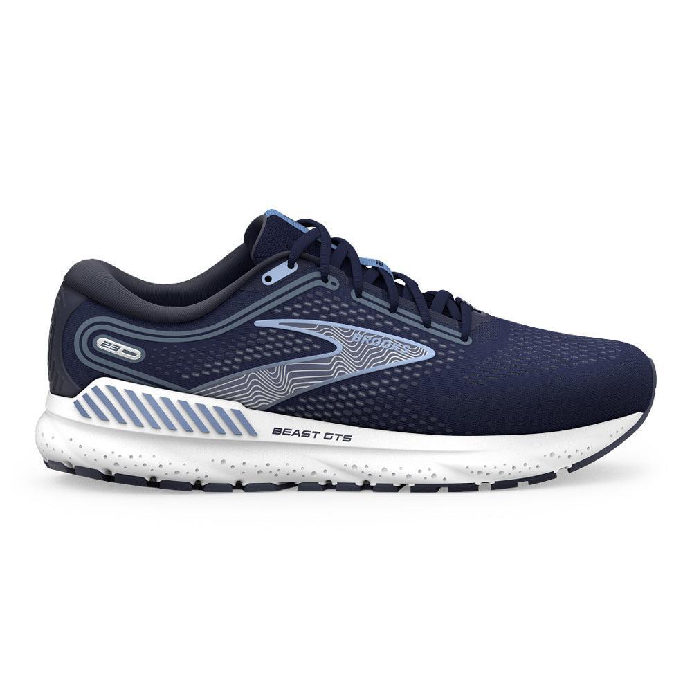 Men's Brooks Beast GTS 23, Peacoat/Blue/White, 10.5 2E Wide