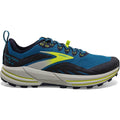 Men's Brooks Cascadia 16, Mykonos Blue/Peacoat/Lime, 11.5 D Medium
