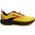 Men's Brooks Cascadia 16, Yellow/Black/Grenadine, 9 D Medium