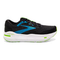 Men's Brooks Ghost Max, Black/Atomic Blue/Jasmine, 14 2E Wide