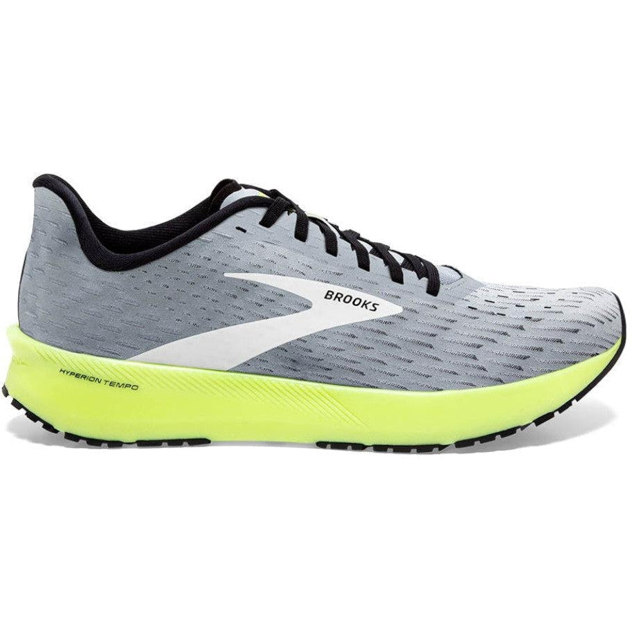 Men's Brooks Hyperion Tempo, Grey/Black/Nightlife, 10.5 D Medium