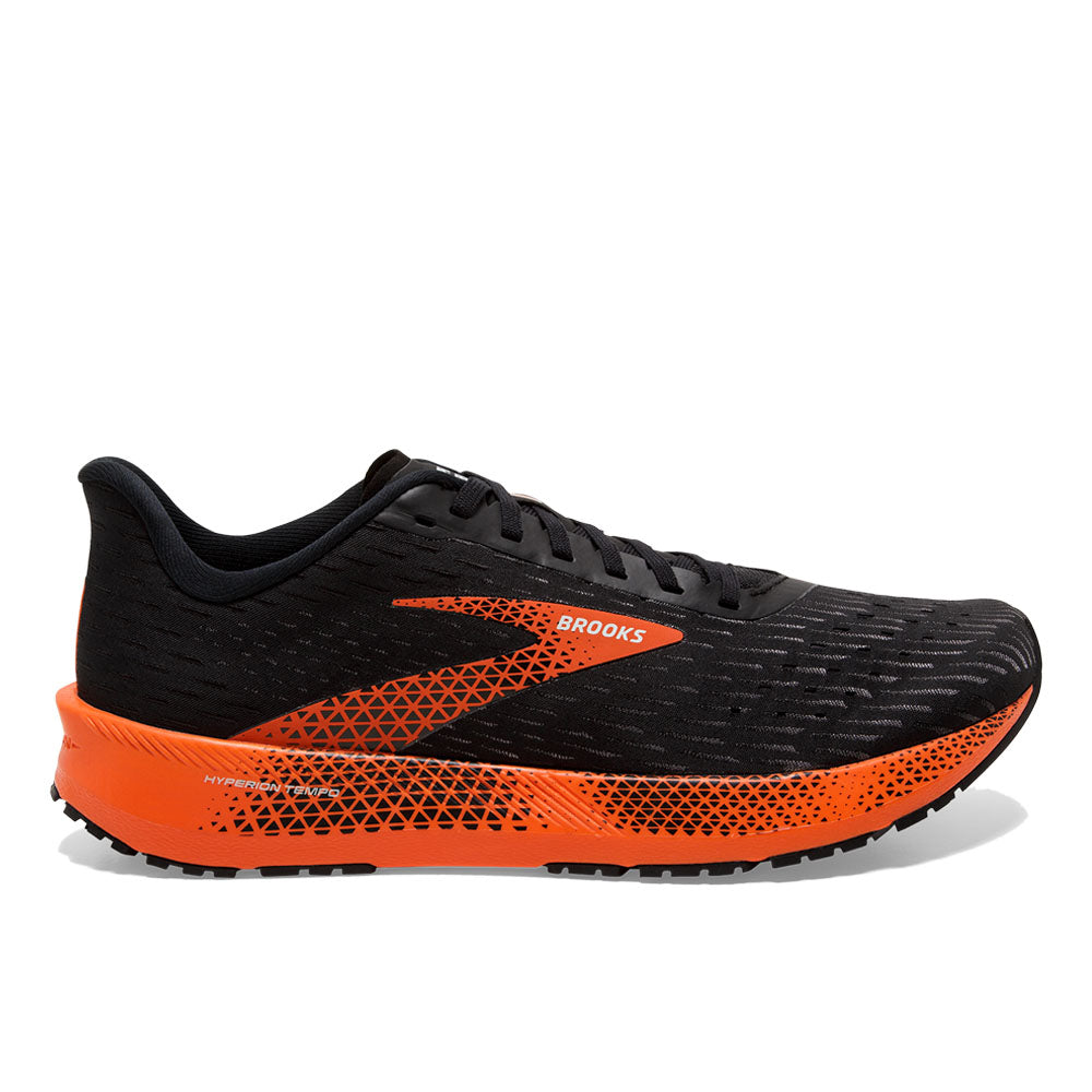 Men's Brooks Hyperion Tempo, Black/Flame/Grey, 12 D Medium