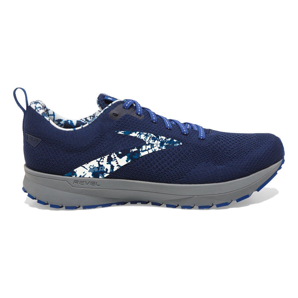 Men's Brooks Revel 5, Pageant Blue/True Blue/White, 10 D Medium