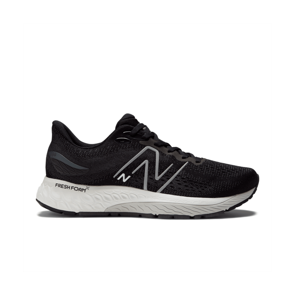 Men's New Balance Fresh Foam X 880v12, Black/Light Aluminum, 11.5 D Medium