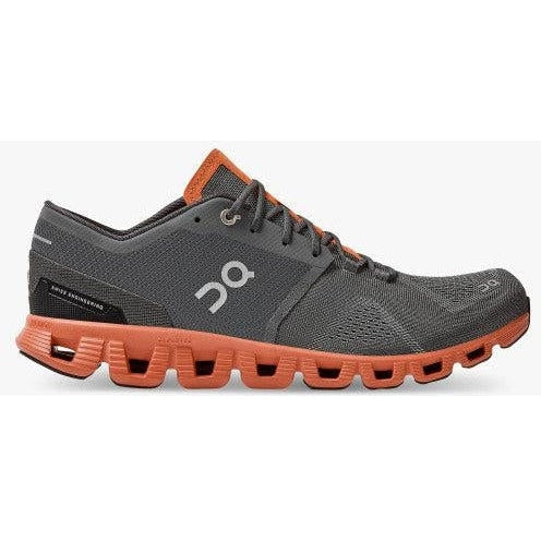 Men's On Cloud X, Rust/Rock, 12.5 D Medium