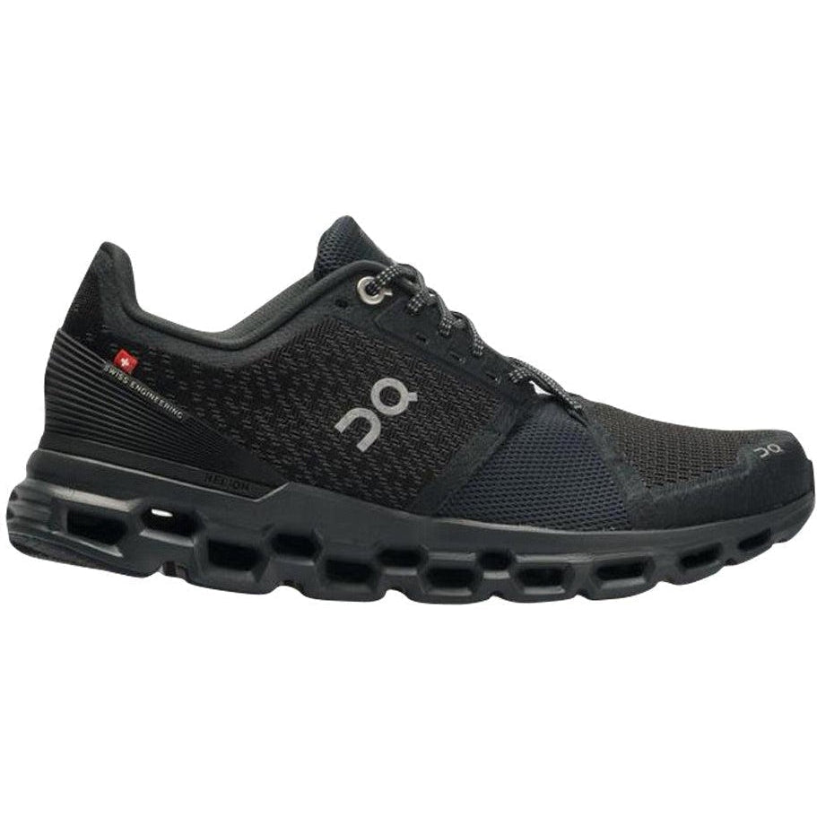 Men's On Cloudstratus, Black/Shadow, 9 D Medium