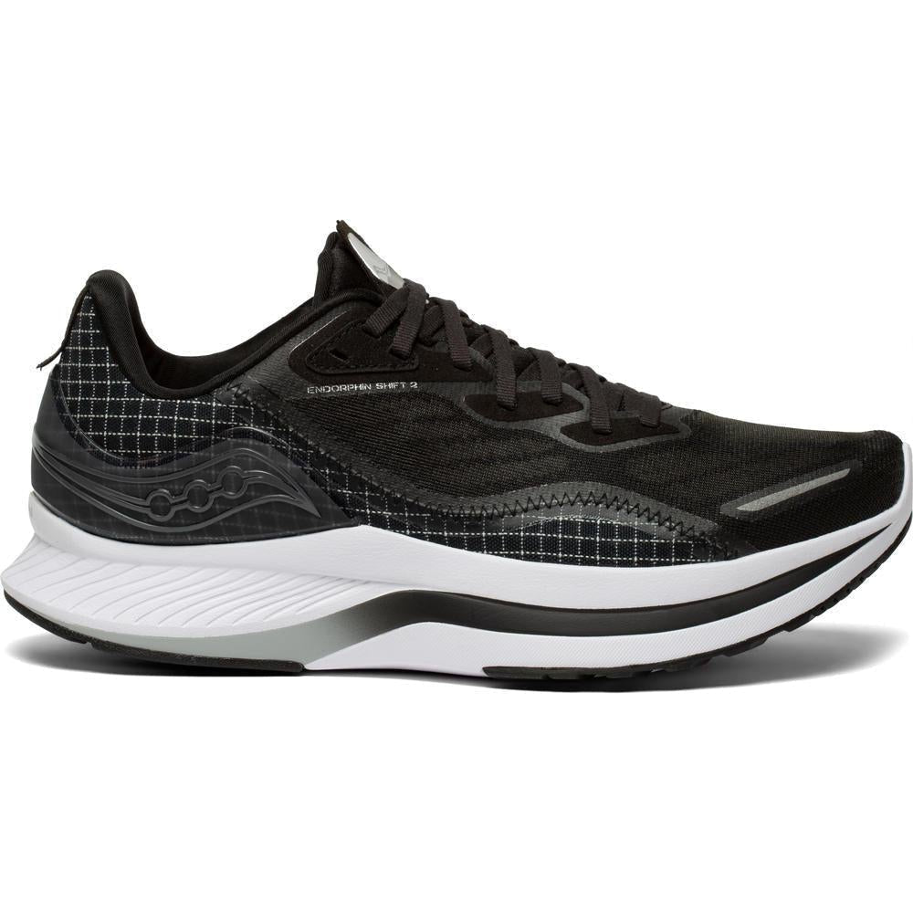 Men's Saucony Endorphin Shift 2, Black/White, 9.5 D Medium