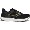 Men's Saucony Hurricane 23, Black/Vizigold, 12.5 2E Wide