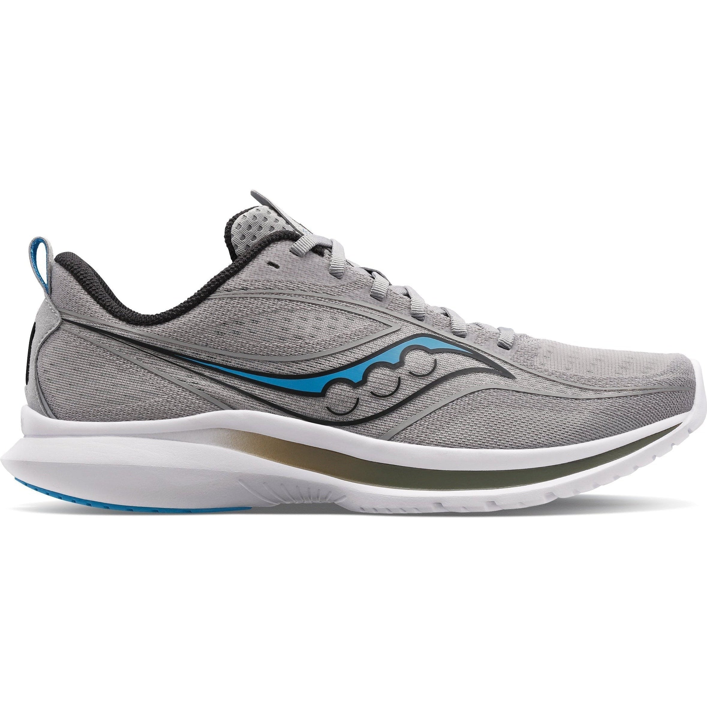 Men's Saucony Kinvara 13, ALLOY/TOPAZ, 10.5 D Medium