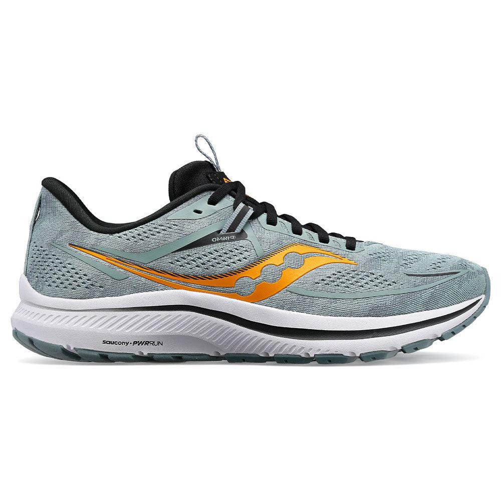 Men's Saucony Omni 21, Slate/Black, 9.5 D