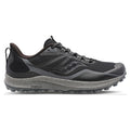 Men's Saucony Peregrine 12, Black/Charcoal, 11 2E Wide