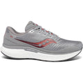 Men's Saucony Triumph 18, Alloy/Red, 8.5 2E Wide
