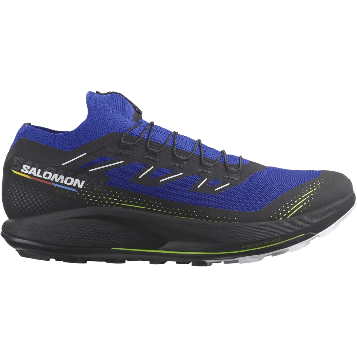 Men's Salomon Pulsar Trail Pro 2, Surf The Web/Black/Safety Yellow, 11 D Medium