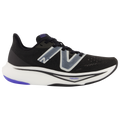 Women's New Balance FuelCell Rebel v3, Black/Aura/Vibrant Spring Glo, 7.5 B Medium