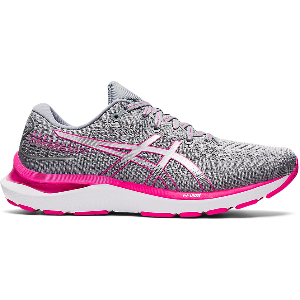 Women's Asics Gel-Cumulus 24, Sheet Rock/Pink Glo, 8.5 B Medium