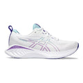 Women's Asics Gel-Cumulus 25, White/Gris Blue, 10 B Medium