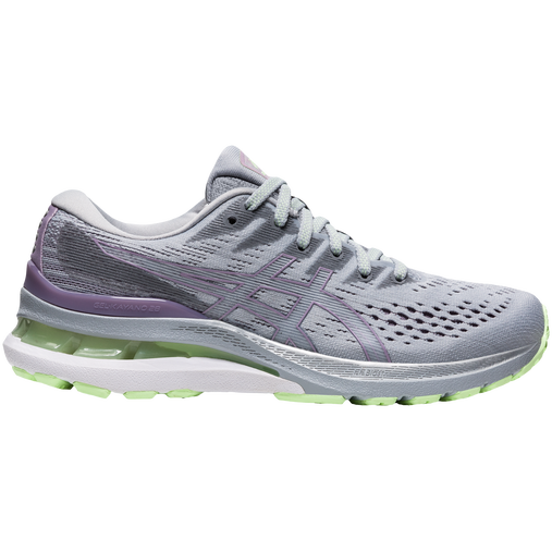 Women's Asics GEL-Kayano 28, Piedmont Grey/Soft Lavender, 8.5 B Medium