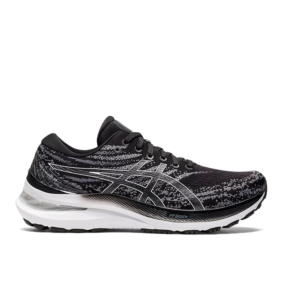 Women's Asics Gel-Kayano 29, Black/White, 7 B Medium