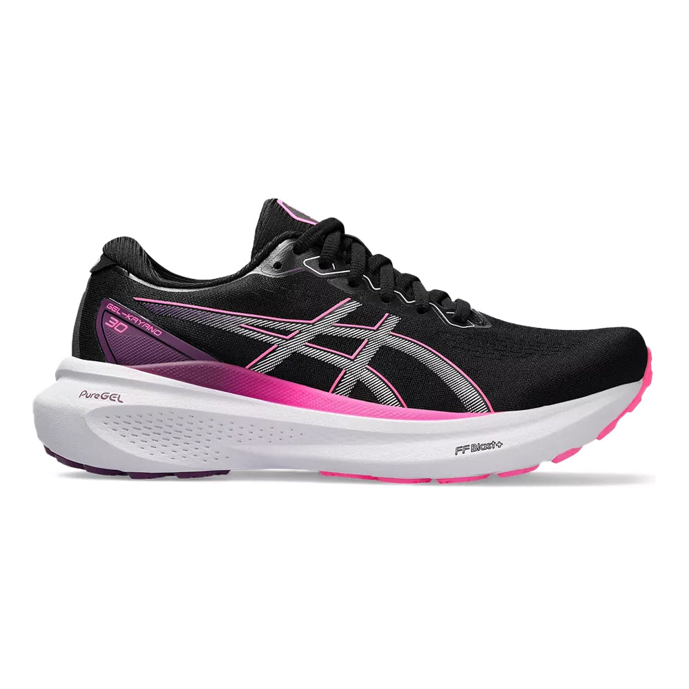 Women's Asics Gel-Kayano 30, Black/Lilac Hint, 8 B Medium