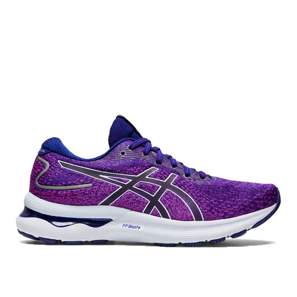 Women's Asics GEL-Nimbus 24, Orchid/Soft Sky, 8.5 B Medium