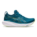 Women's Asics Gel-Nimbus 25, Ink Teal/Lime Green, 9 B Medium