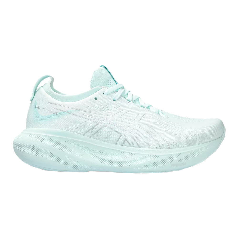 Women's Asics Gel-Nimbus 25, Soothing Sea/Pure Silver, 11 B Medium