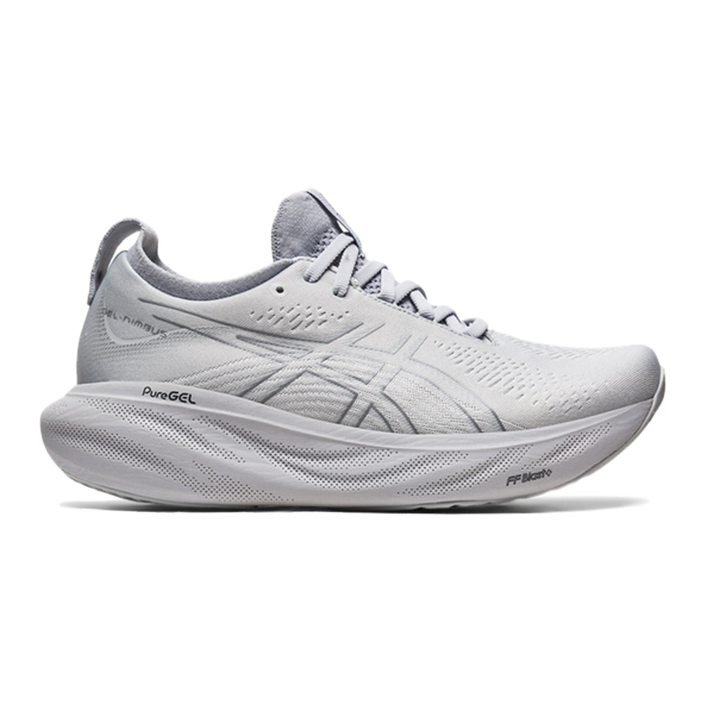Women's Asics Gel-Nimbus 25, PIEDMONT GREY/SHEET ROCK, 8 B Medium
