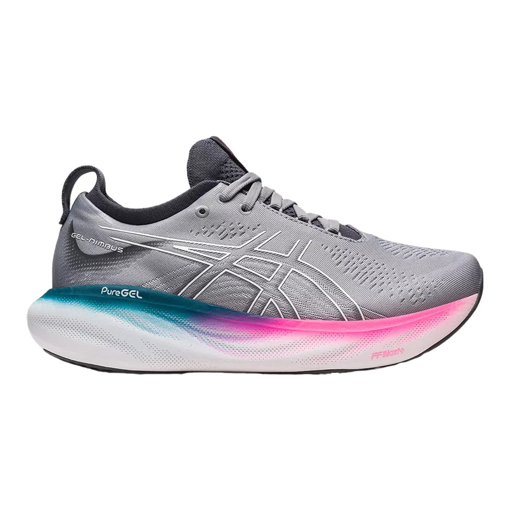 Women's Asics Gel-Nimbus 25, Sheet Rock/White, 7.5 D Wide