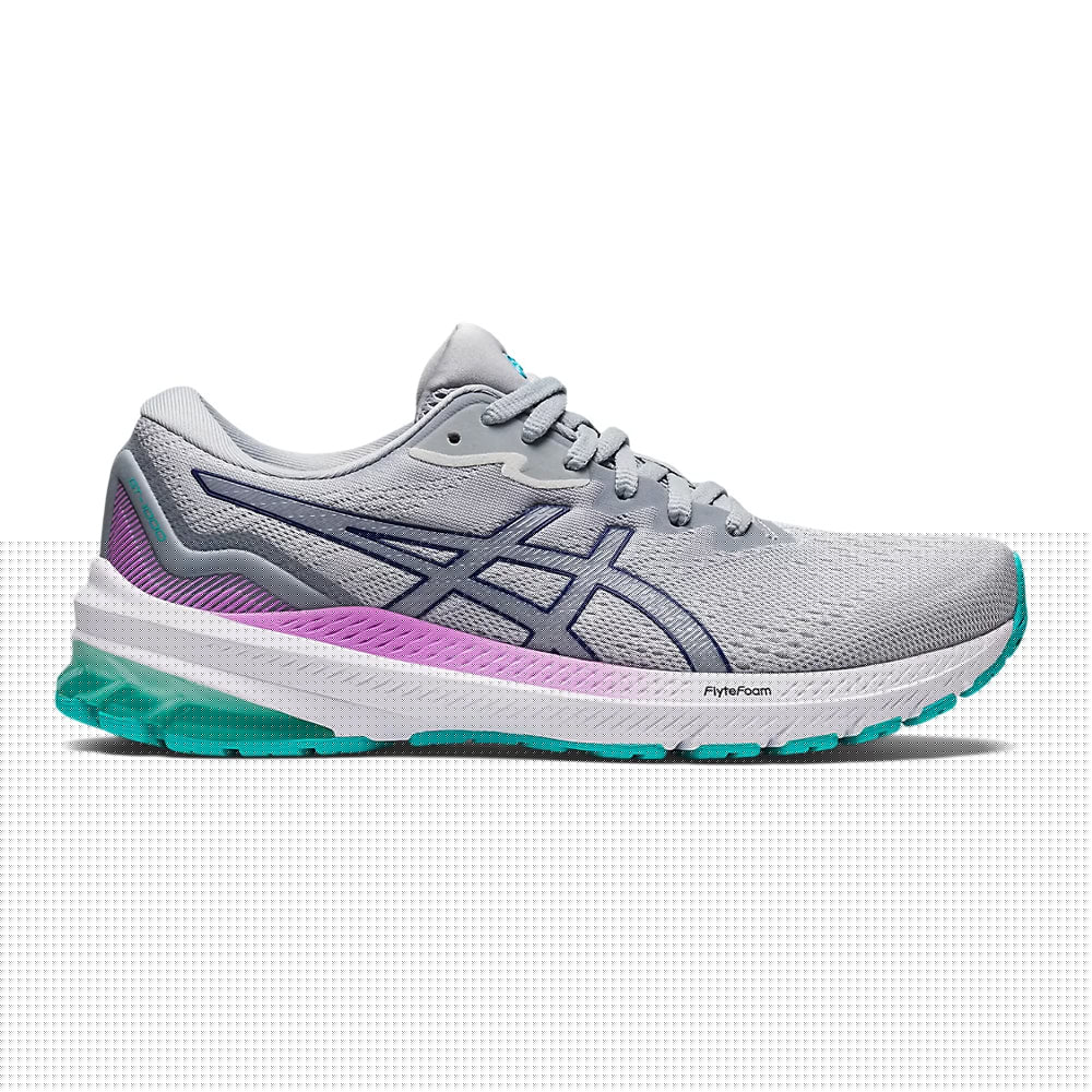 Women's Asics GT-1000 11, Glacier Grey/Dive Blue, 8.5 B Medium