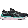 Women's Asics GEL-Cumulus 24, Black/Sage, 9 B Medium