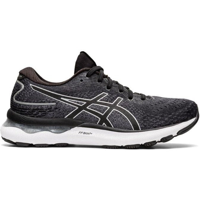 Women's Asics Gel-Nimbus 24, Black/Pure Silver, 5.5 B Medium