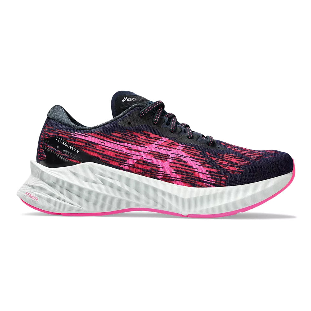 Women's Asics Novablast 3, French Blue/Hot Pink, 7 B Medium