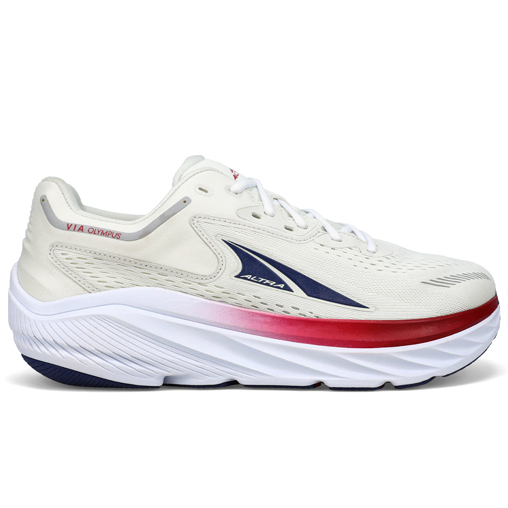Women's Altra Via Olympus, White Blue, 8 B Medium