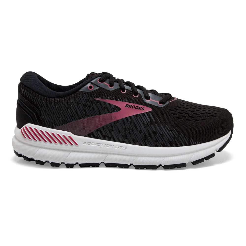 Women's Brooks Addiction GTS 15, Black/Ebony/Mauvewood, 12 D Wide
