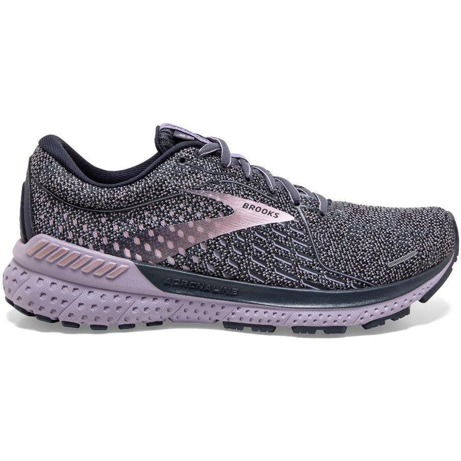 Women's Brooks Adrenaline GTS 21, Ombre/Lavender/Metallic, 10 D Wide