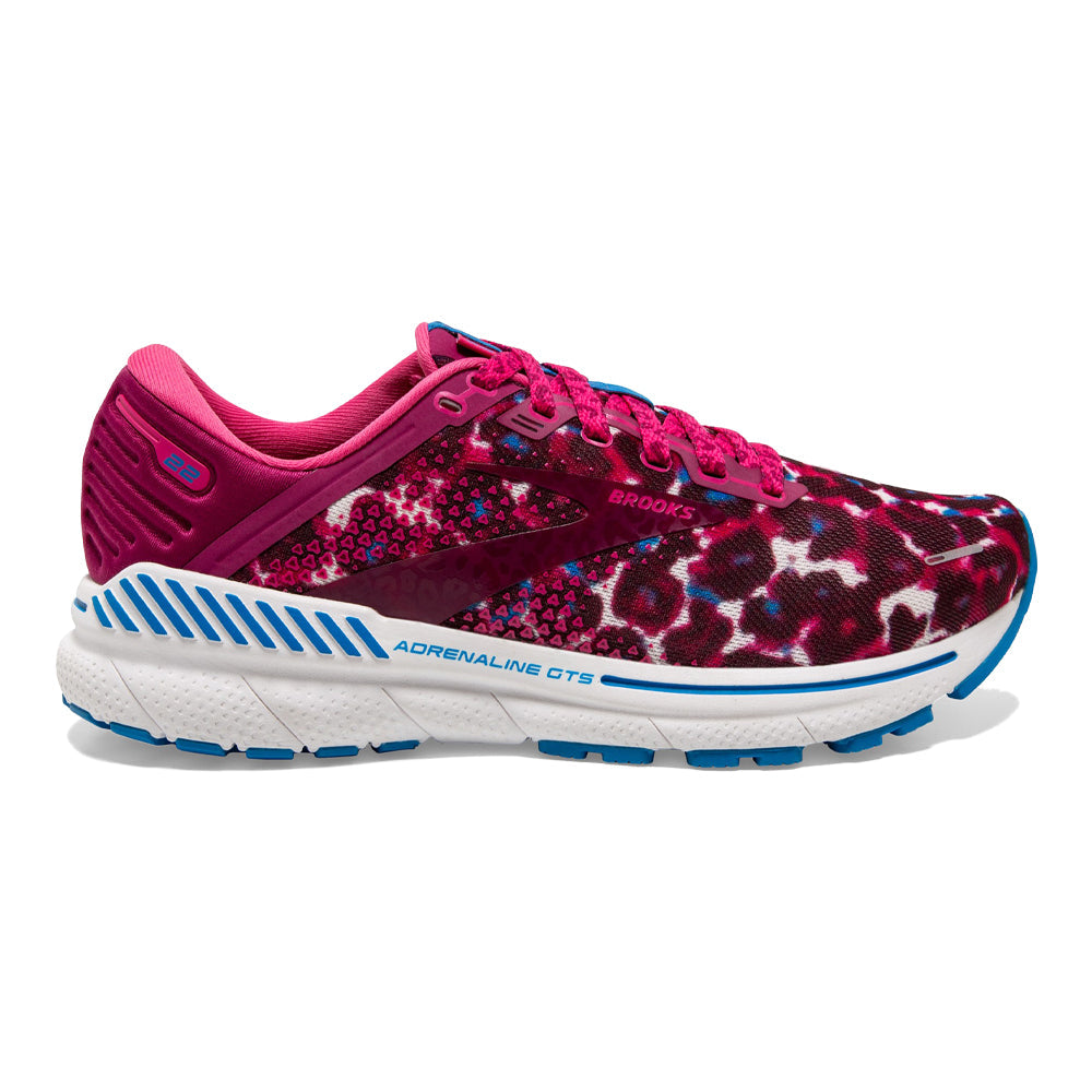 Women's Brooks Adrenaline GTS 22, Magenta/White/Raspberry, 8 B Medium